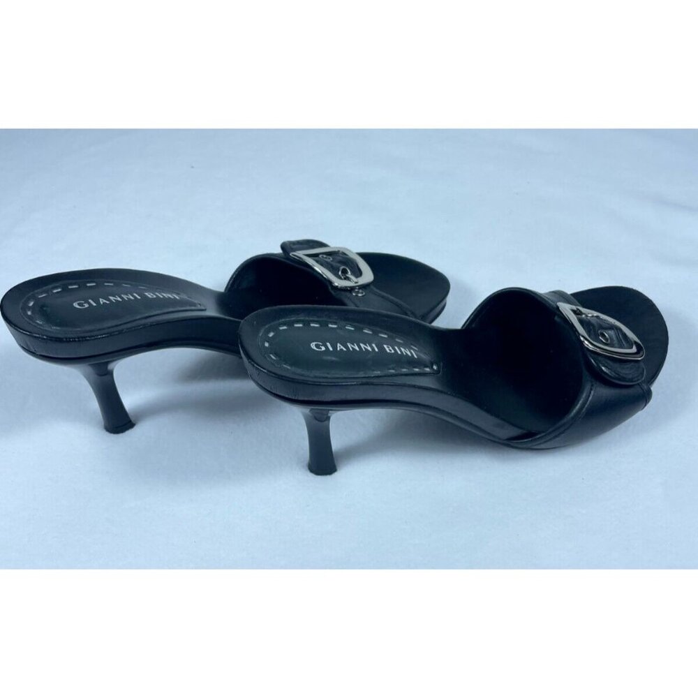 Gianni Bini Black Heeled Mules - Picture 5 of 7